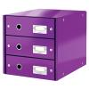 Produkt: Zásuvkový box Leitz Click & Store se 3 zásuvkami Purpurová