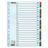 Produkt: Zesílené kartonové rejstříky Esselte Mylar, A4 Mix barev 1-20