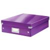 Produkt: Střední organizační krabice Leitz Click & Store Purpurová