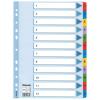 Produkt: Zesílené kartonové rejstříky Esselte Mylar, A4 Mix barev 1-12