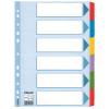 Produkt: Zesílené kartonové rozlišovače Esselte Mylar, A4 Mix barev 6dílů