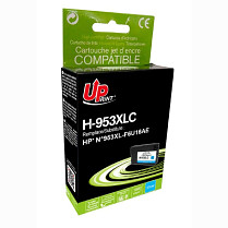 UPrint kompatibilní ink s F6U16AE, HP 953XL, H-953XLC, cyan, 1800str., 25ml, high capacity