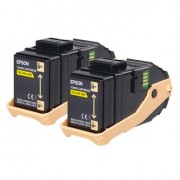 Epson originální toner C13S050606, yellow, 15000str., Epson Aculaser C9300N, double pack
