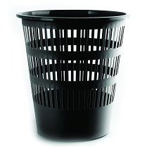 Koš odpadkový Office děrovaný 12 L černý