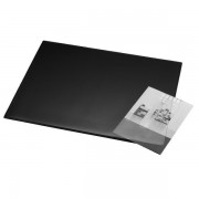 Podložka stolní s čirou krycí fólií 60x40cm černá