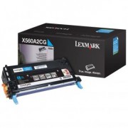 Lexmark originální toner X560A2CG, cyan, 4000str., Lexmark X560N, X560dn
