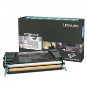 Lexmark originální toner C736H1KG, black, 12000str., return, high capacity, Lexmark C736, X736, X738