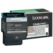 Lexmark originální toner C546U1KG, black, 8000str., return, Lexmark C546, X546
