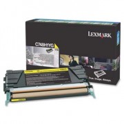 Lexmark originální toner C748H1YG, yellow, 10000str., return, high capacity, Lexmark C748DE, C748DTE, C748E