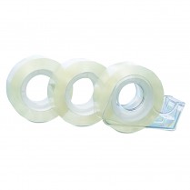 Odvíječ lepicí pásky 18mm x 33m trasparent včetně 3ks pásky