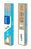 Náplň pro roller gel. Pilot Frixion Clicker 0,5 mm světle modrá 3ks 