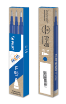 Náplň pro roller gel. Pilot Frixion Clicker 0,5 mm modrá 3ks