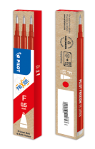 Náplň pro roller gel. Pilot Frixion Clicker 0,5 mm červená 3ks