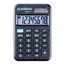 Kalkulačka DONAU TECH 2083 kapesní černá