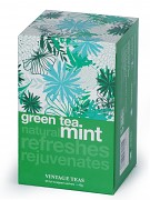 Čaj VT Green Tea Mint - zelený čaj s mátou - 30 sáčků ALU 