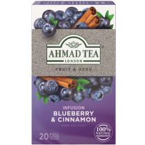 Čaj Ahmad Tea ovocný Borůvka skořice 20x2g