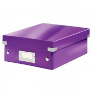 Malá organizační krabice Leitz Click & Store Purpurová