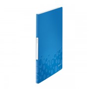 Katalogová kniha Leitz WOW 20 kapes Metalická modrá A4