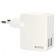 Dvojitá univerzální USB nabíječka Leitz Complete Bílá