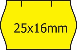 Etikety pro et.kleště 25 x 16 mm reflexní žlutá