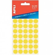 Etikety APLI průměr 13 mm 175 kusů žluté