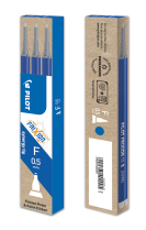 Náplň pro roller gel. Pilot Frixion Point jehličkový hrot(F) 3ks modrá