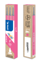 Náplň pro roller gel. Pilot Frixion Point jehličkový hrot(F) 3ks růžová