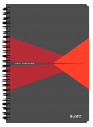Blok na psaní Leitz OFFICE A5 laminované desky linka červené