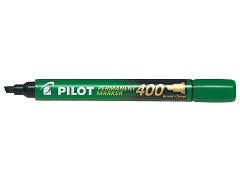Popisovač perm. Pilot 400 klínový hrot zelený