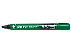 Popisovač perm. Pilot 100 kulatý hrot zelený