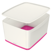 Úložný box s víkem Leitz MyBox®, velikost M růžový