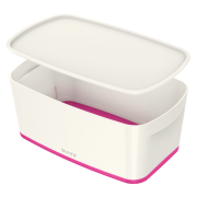 Úložný box s víkem Leitz MyBox®, velikost S růžový