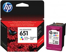 HP originální ink C2P11AE, HP 651, tri-colour, 300str., HP DeskJet IA 5645, 5575, Officejet 202,252 Mobile