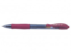 Roller gel. Pilot G-2 0,7 mm tmavě červený