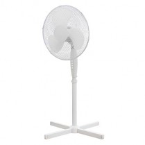 Ventilátor stojanový 40 cm, 3 rychlosti, bílý, 50 W