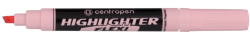 Zvýrazňovač Centropen Highlighter Flexi SOFT COLOURS 8542 klínový hrot pastelově růžový