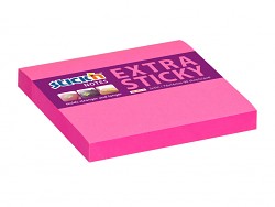Samolepicí bloček Stick'n 76 x 76mm neonově růžová 90 lístků  