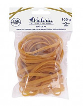 Gumičky VICTORIA 16cm x 5mm 100 g přírodní barva