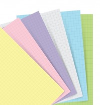 Poznámkový blok FILOFAX NOTEBOOK A5 náhradní listy pastelové čtverečkované