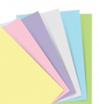 Poznámkový blok FILOFAX NOTEBOOK A7 kapesní náhradní listy pastelové tečkované 