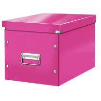 Čtvercová krabice Leitz Click&Store, velikost L (A4) Růžová