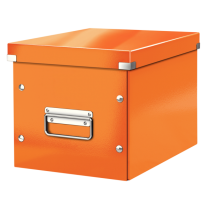 Čtvercová krabice Leitz Click&Store, velikost M (A5) Oranžová