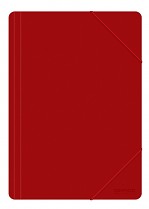 Desky spisové Donau Office Products se 3 chlopněmi a gumičkou PP 500µm červené