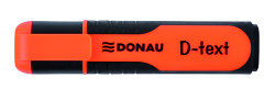 Zvýrazňovač DONAU D-TEXT klínový hrot 1-5 mm oranžový