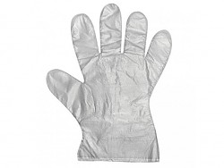 Jednorázové mikrotenové rukavice - HDPE univ. vel. L - 100ks