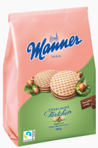 Sušenky Manner dortíky TÖRTCHEN lísko oříškové 400g 