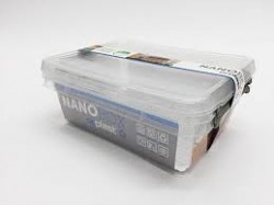 NANOBOX - Antibakteriální box s madlem 1,15 l čirý 2 kusy