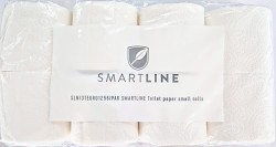 Toaletní papír SMARTLINE 8 rol.  2-vrstvý bílý