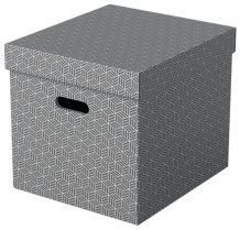 Úložný box Esselte Home krychlový 3 kusy šedý