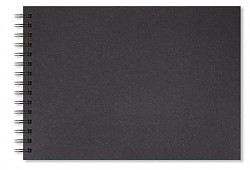 Skicák A4 Artgecko Shady 200g/m2 40 černých listů spirála na šířku